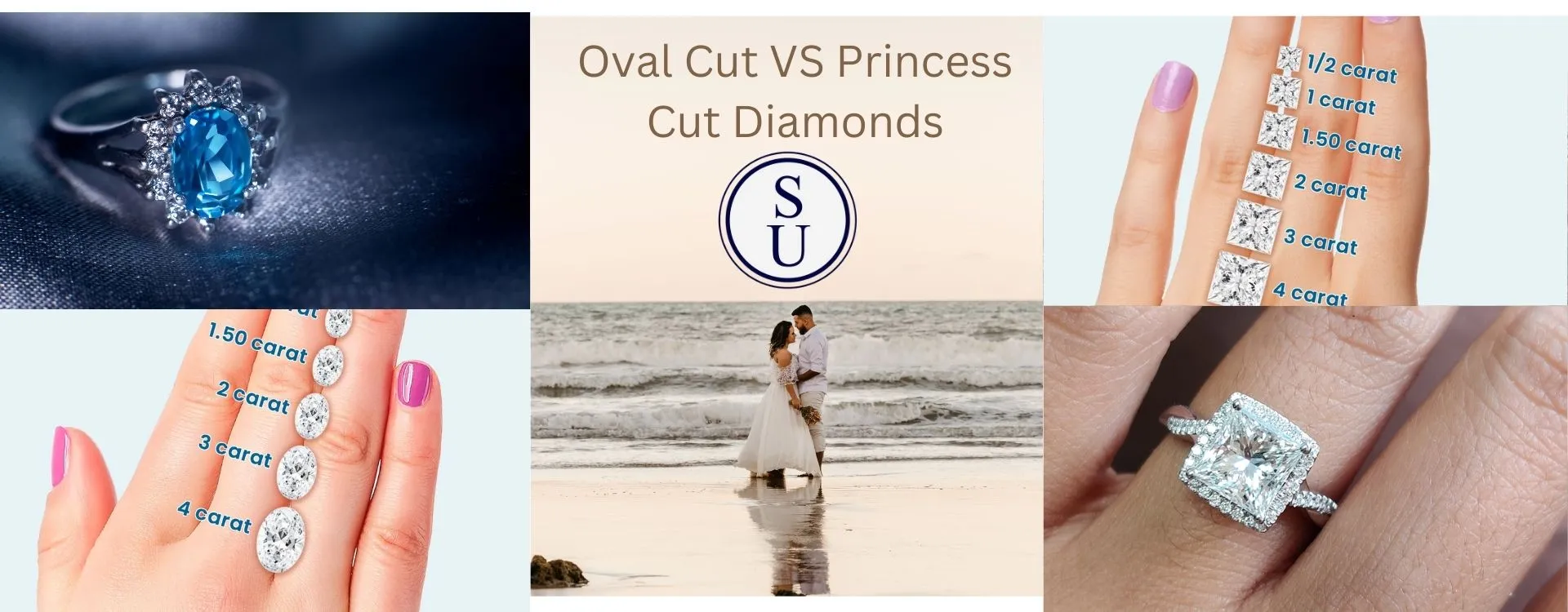 Oval Cut VS Princess Cut Diamonds