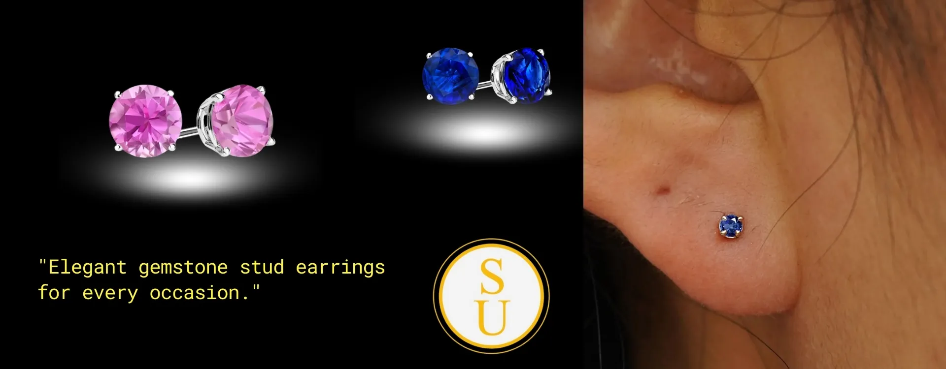 Information on gemstone stud earrings