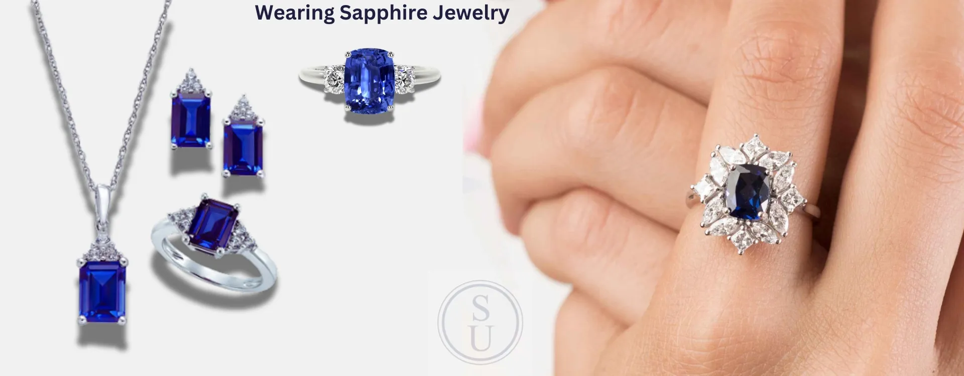 Wearing sapphire jewelry