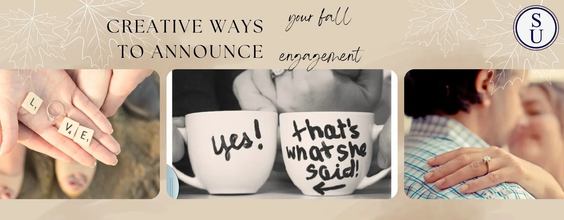Creative ways to announce your fall engagement