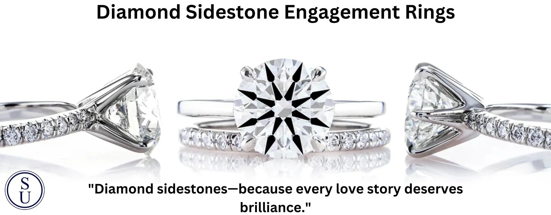 Diamond Sidestone Engagement Rings 