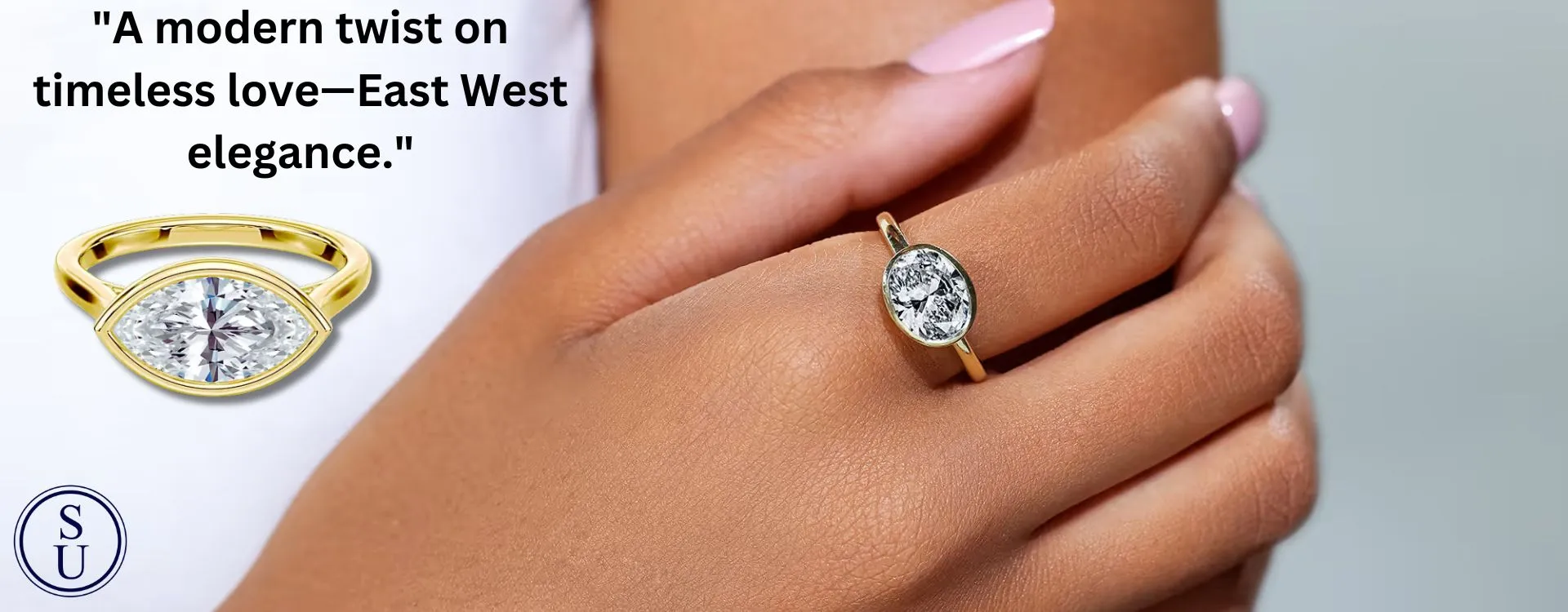 East West Engagement Rings