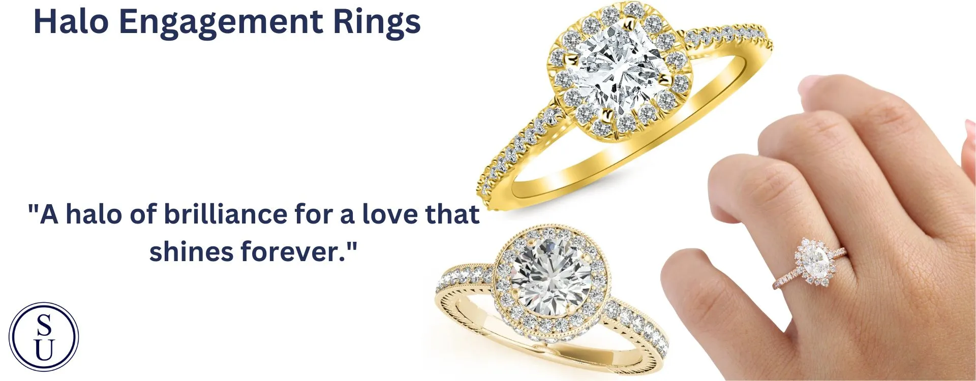 What is a halo engagement ring