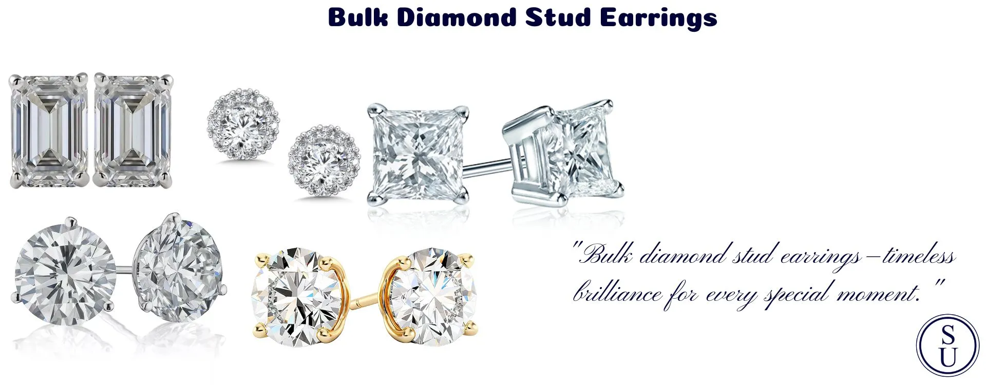 Bulk Diamond Stud Earrings