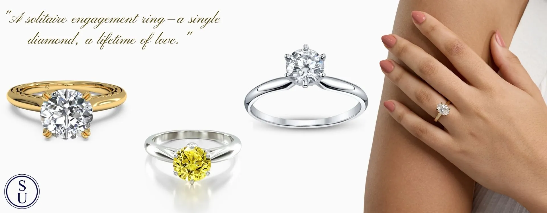 What is a solitaire engagement ring