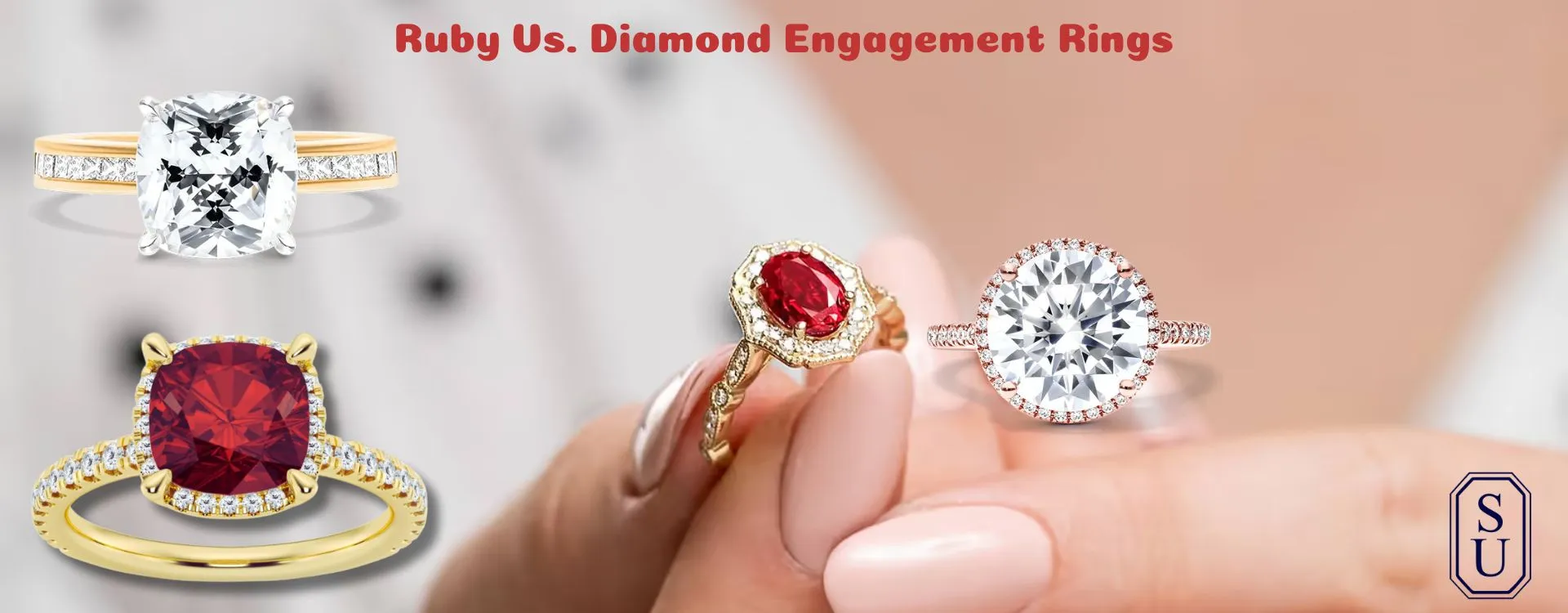 Ruby Vs. Diamond Engagement Rings