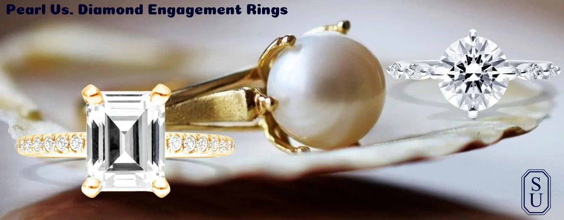 Pearl Vs. Diamond Engagement Rings