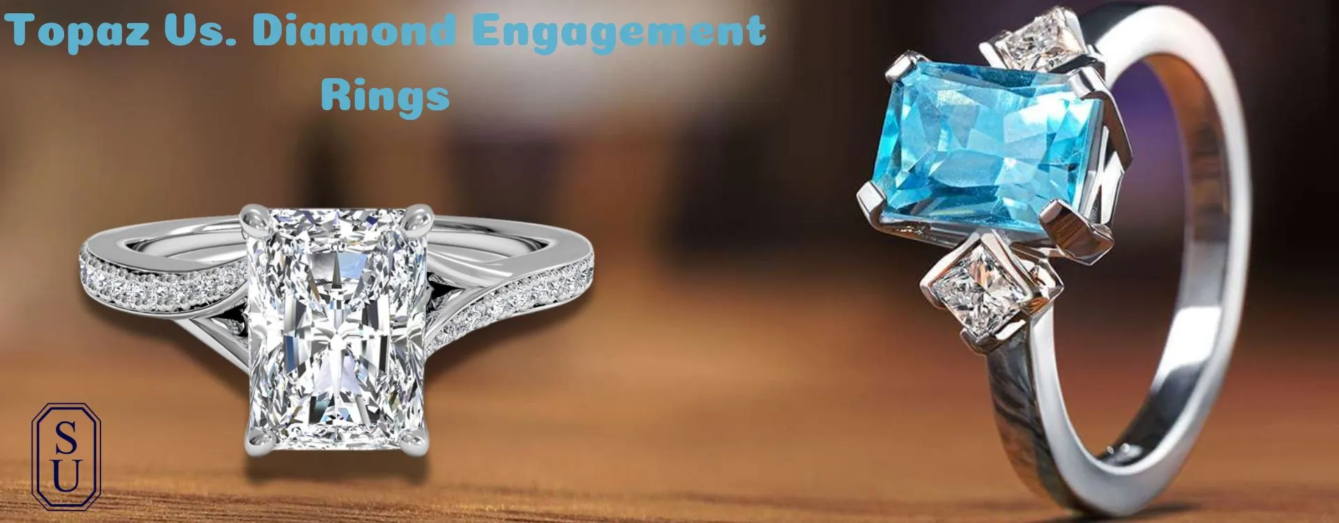 Topaz Vs. Diamond Engagement Rings